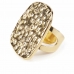 Дамски пръстен Shabama Chelsea Месинг Окъпан в златни светкавици Регулируем