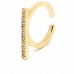 Дамски пръстен Shabama Manhattan Месинг със златен кант Регулируем