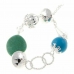 Ladies'Bracelet Cristian Lay 436210 (23 cm) | Blue Green Steel Silver (23 cm)