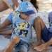 Παιδικό Μπλούζα με Κοντό Μανίκι Bluey Ανοιχτό Μπλε