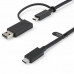 Kabelis USB C Startech USBCCADP             Melns