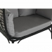 Fotel ogrodowy DKD Home Decor Czarny Beżowy rattan syntetyczny Stal (130 x 68 x 146 cm) (130 x 68 x 146 cm)