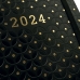 Ατζέντα Finocam Flexy Joy Dotts 2024 Μαύρο Χρυσό A5 14,8 x 21 cm