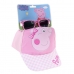 Set Peppa Pig Okulary przeciwsłoneczne kapelusz Różowy