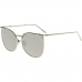 Solbriller til kvinder Linda Farrow  509 WHITE GOLD MIRROR