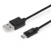 Универсальный кабель USB-MicroUSB Maillon Technologique MTBMUB241 Чёрный 1 m (1 m)