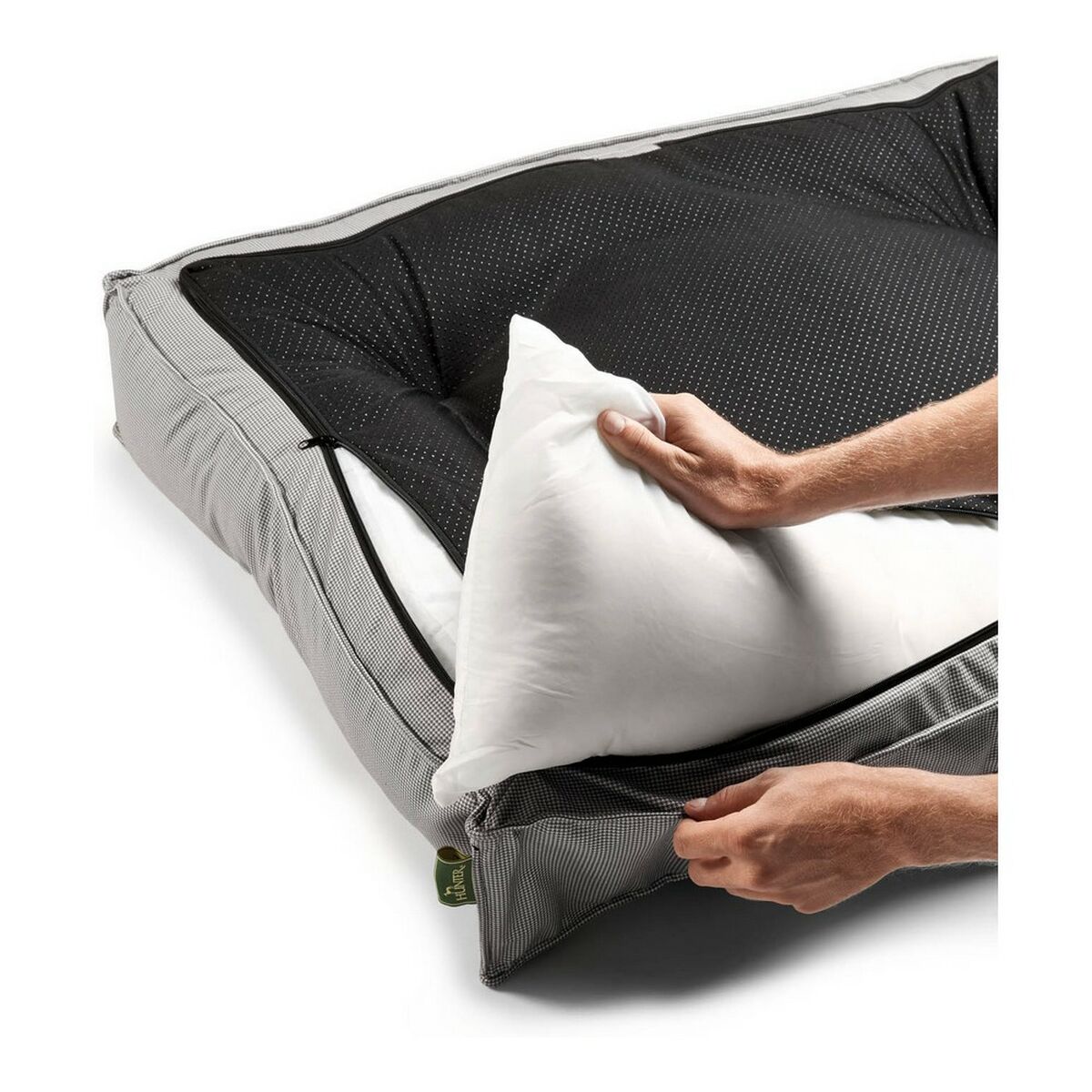 Bed for Dogs Hunter Lancaster Rjava (120 x 90 cm)