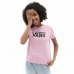 Barn T-shirt med kortärm Vans Flying V Crew Rosa