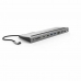 Hub USB Mobility Lab Dock Adapter 11 in 1 Zwart Grijs 100 W