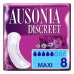 Inkontinens Sanitærpute DISCREET mAXI Ausonia Discreet (8 uds) 8 enheter