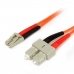 Câble à fibre optique Startech FIBLCSC2 2 m Orange