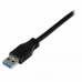 Kabel USB A v USB B Startech USB3CAB1M            Črna