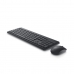 Tastatur mit Maus Dell KM3322W Qwerty US Schwarz QWERTY
