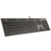 Keyboard A4 Tech KV-300H QWERTY Black Grey Monochrome Black/Grey