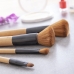 Set of Wooden Make-up Brushes with Carry Case Miset InnovaGoods 5 Units