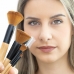 Набор деревянных кистей для макияжа с футляром Miset InnovaGoods 5 штук