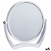Espejo de Aumento Blanco Cristal Plástico 19 x 18,7 x 2 cm (6 Unidades)