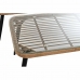 Set masă cu Trei scaune DKD Home Decor Geam Negru Bej Maro Poliester ratan sintetic Oțel (137 x 72 x 72 cm)  