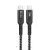 USB-C Kabelis CoolBox COO-CAB-UC-60W Melns Melns/Pelēks 1,2 m