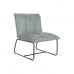 Fotel Home ESPRIT Czarny Kolor Zielony Metal 66 x 71 x 77 cm