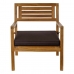 Bord med 3 lænestole DKD Home Decor Teak 127 x 72 x 88 cm (4 pcs)