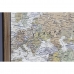 Zestaw 4 obrazów DKD Home Decor Mapa Świata Vintage Loft 200 x 3,5 x 120 cm