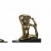 Dekorativ Figur DKD Home Decor 4 Svart Gyllen Harpiks Ape Tropisk (50 x 4,6 x 22,5 cm)