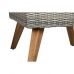 Tisch mit 3 Sesseln DKD Home Decor Schwarz 137 x 66 x 70 cm 93 x 52 x 37 cm 137 x 66 x 73 cm