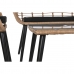 Bord med 3 lænestole DKD Home Decor 124 x 75 x 85,5 cm 120 x 65 x 89 cm