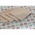 Nappe et serviettes de table DKD Home Decor 2 Unités 150 x 150 x 0,5 cm Gris Bleu ciel