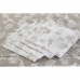 Pöytäliina ja lautasliinat DKD Home Decor 2 osaa 150 x 150 x 0,5 cm Beige Valkoinen Vaaleanruskea