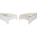 Tovaglia e tovaglioli DKD Home Decor 2 Unità 150 x 150 x 0,5 cm Beige Bianco Marrone Chiaro