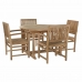 Asztal Készlet 4 Székkel DKD Home Decor 75 cm 120 x 120 x 75 cm  