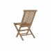 Стол и 4 стула DKD Home Decor Тик (120 cm) (5 pcs) (120 x 120 x 75 cm)