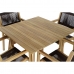 Table set with 4 chairs DKD Home Decor 90 x 90 x 75 cm