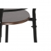 Asztal Készlet 4 Székkel DKD Home Decor Barna Fekete Fém Fa MDF 121 x 55 x 78 cm