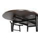 Stôl so 4 stoličkami DKD Home Decor Gaštanová Čierna Kov Drevo MDF 121 x 55 x 78 cm