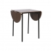 Stôl so 4 stoličkami DKD Home Decor Gaštanová Čierna Kov Drevo MDF 121 x 55 x 78 cm