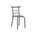 Stalo rinkinys su 4 kėdėmis DKD Home Decor Ruda Juoda Metalinis Medžio MDF 121 x 55 x 78 cm