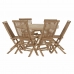 Stalo rinkinys su kėdėmis DKD Home Decor 90 cm 120 x 120 x 75 cm  