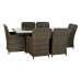 Conjunto de mesa com 6 cadeiras DKD Home Decor 94 cm 200 x 100 x 75 cm (7 pcs)