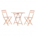 Komplet stola i 2 stolice DKD Home Decor MB-177412 Koraljni 60 x 60 x 75 cm (3 pcs)