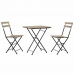 Stalo rinkinys su kėdėmis DKD Home Decor 60 x 60 x 74 cm (3 pcs)