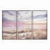 Szett 3 képpel DKD Home Decor Mediterrán Nap (120 x 2,8 x 80 cm)