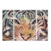 Set of 3 pictures DKD Home Decor Colonial Tiger 140 x 3,8 x 100 cm