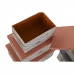 Set Složivih Kutija za Pospremanje DKD Home Decor Smeđa Siva Oranžna 40 x 30 x 20 cm