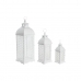 Straßenbeleuchtung DKD Home Decor 24 x 24 x 74 cm Antiker Finish Kristall Metall Weiß Araber