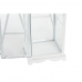 Gatvės lempa DKD Home Decor 22 x 22 x 75 cm Stiklas Metalinis Balta Shabby Chic