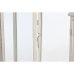 Postes de iluminação DKD Home Decor 23 x 20 x 55 cm Acabamento envelhecido Cristal Branco Ferro Shabby Chic