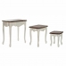 3 laua komplekt DKD Home Decor Valge Pruun 60 x 40 x 66 cm